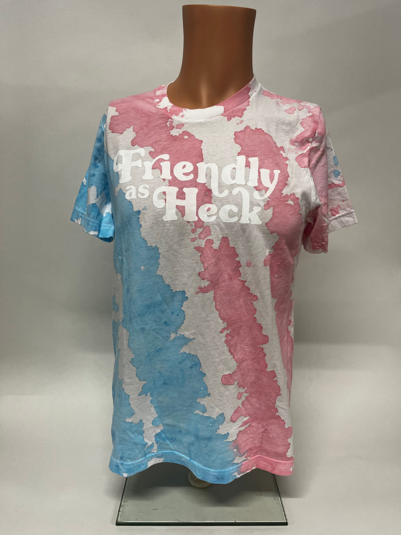 Proud As Heck: Transgender Flag Tie Dye Tee