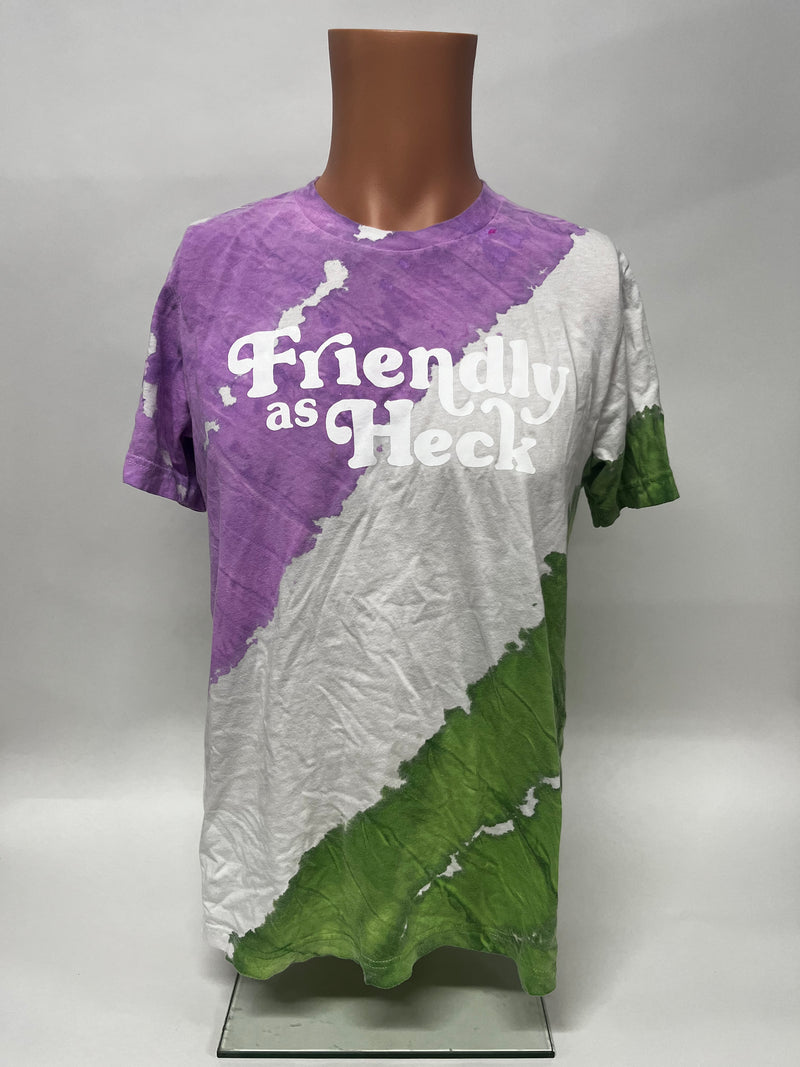 Proud As Heck: Genderqueer Flag Tie Dye Tee