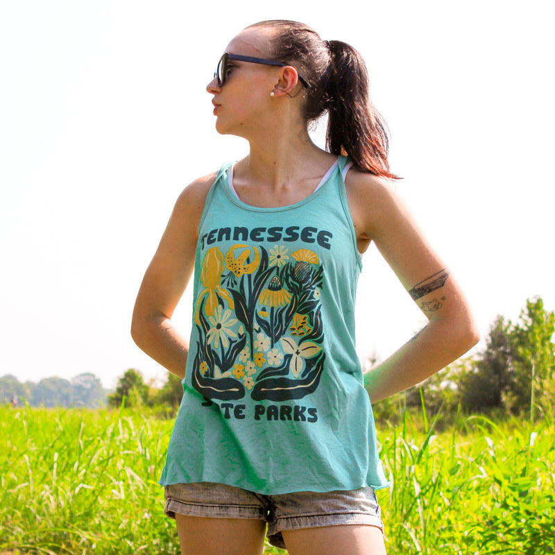 TNSP - Tennessee Flowers Tank (Teal)