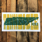 TNSP - Parks Map Poster Yellow/Green